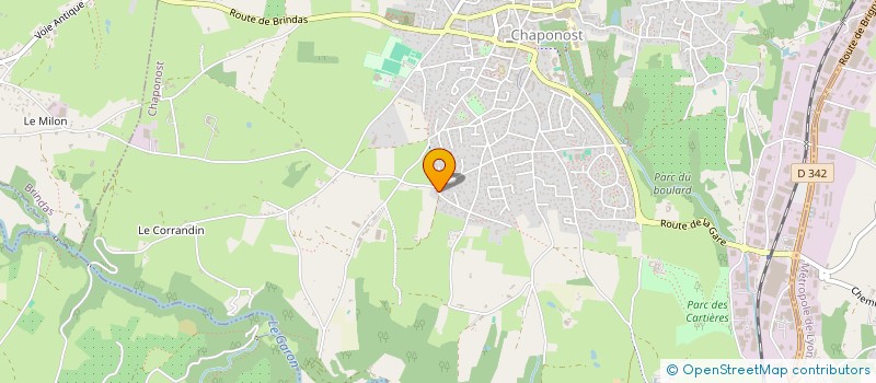 localisation de l'entreprise MADAME IRIS PERRIN  CHAPONOST