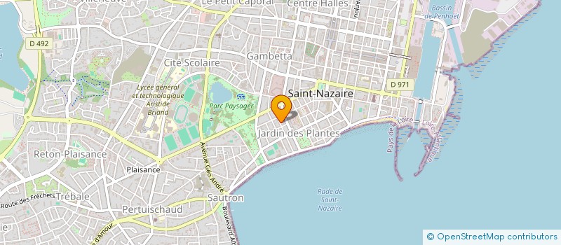 localisation de l'entreprise MADAME IRIS PERRON  SAINT-NAZAIRE