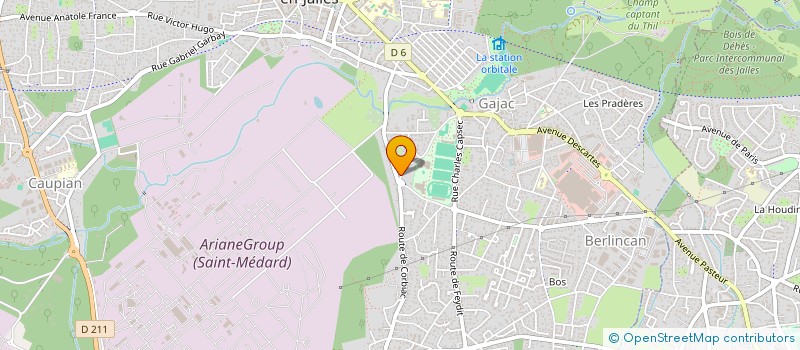 localisation de l'entreprise MADAME IRIS VAN DE GIESSEN  SAINT-MEDARD-EN-JALLES