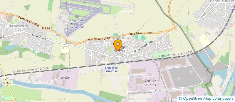 localisation de l'entreprise MADAME IRIS WILSON  BRUYERES-SUR-OISE