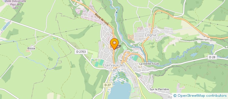 localisation de l'entreprise MADAME IRMA BAILLY à CLAIRVAUX-LES-LACS