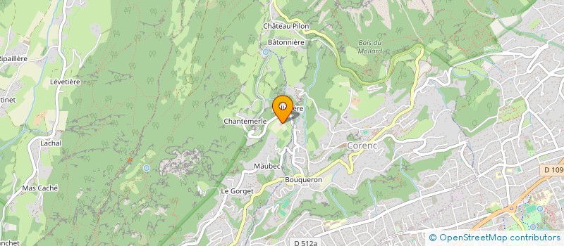 localisation de l'entreprise MADAME IRMA BARBASSAT  CORENC