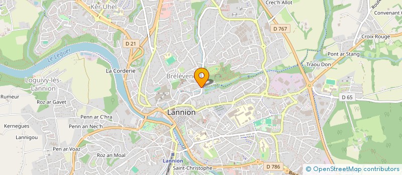 localisation de l'entreprise MADAME IRMA BELAUNDE  LANNION