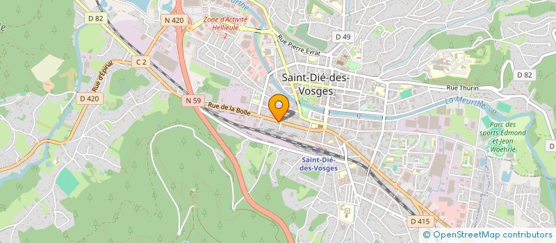 localisation de l'entreprise MADAME IRMA CIPRESSA à SAINT-DIE-DES-VOSGES