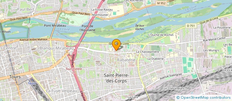 localisation de l'entreprise MADAME IRMA DELATTE NYAWI ANOTHO  SAINT-PIERRE-DES-CORPS