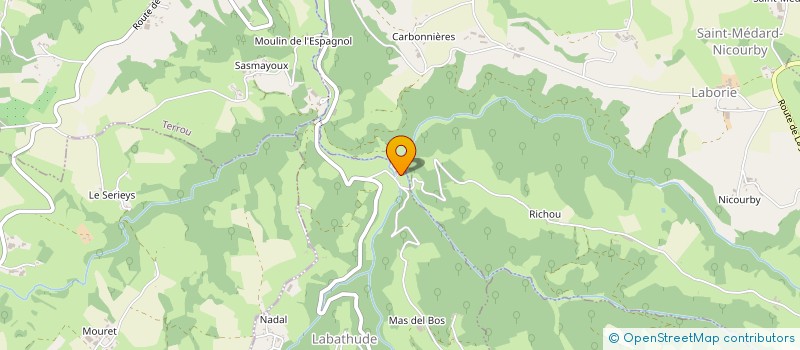 localisation de l'entreprise MADAME IRMA LAUBIE  LABATHUDE