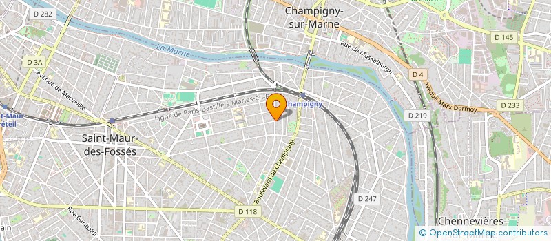 localisation de l'entreprise MADAME IRMGARD MULLER à SAINT-MAUR-DES-FOSSES