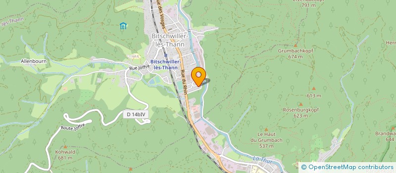 localisation de l'entreprise MADAME IRMGARD ROTH  BITSCHWILLER-LES-THANN