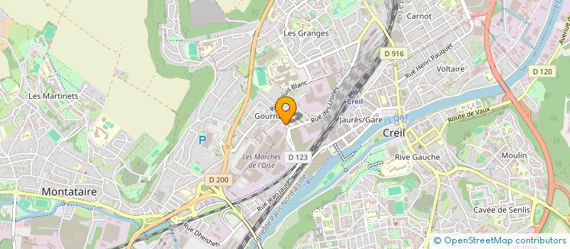 localisation de l'entreprise MADAME IRYNA BESCHETNOVA  CREIL