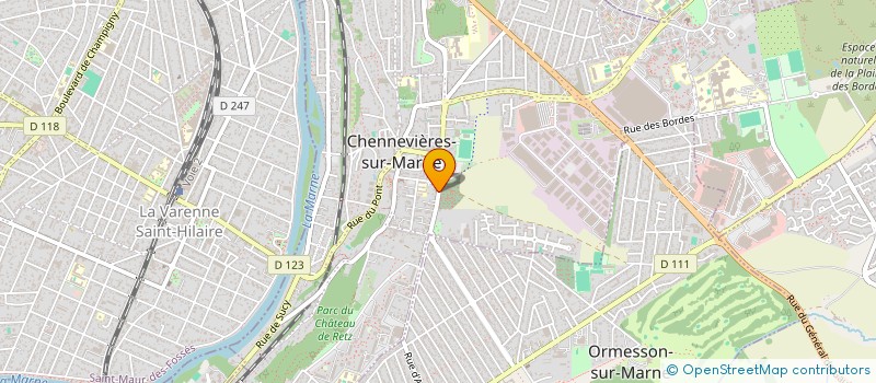 localisation de l'entreprise MADAME IRYNA HRYDCHYN  CHENNEVIERES-SUR-MARNE