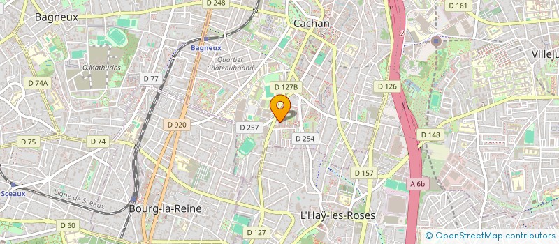 localisation de l'entreprise MADAME IRYNA KIIASHKO  CACHAN