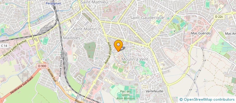 localisation de l'entreprise MADAME IRYNA OSVIATYNSKA à PERPIGNAN