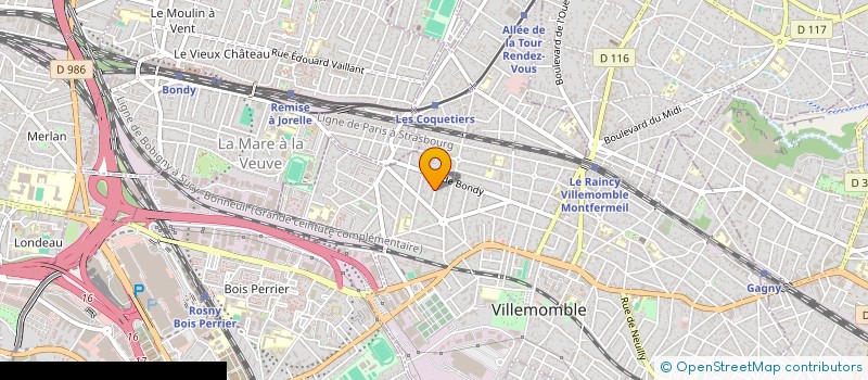 localisation de l'entreprise MADAME IRYNA VARENYCHENKO à VILLEMOMBLE