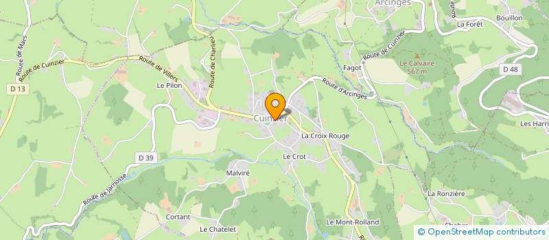 localisation de l'entreprise MADAME ISABEL ALEXANDRA FERREIRA MATOS SANTOS CARVALHO  CUINZIER