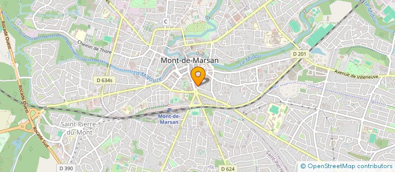 localisation de l'entreprise MADAME ISABEL CASARES JOSE  MONT-DE-MARSAN