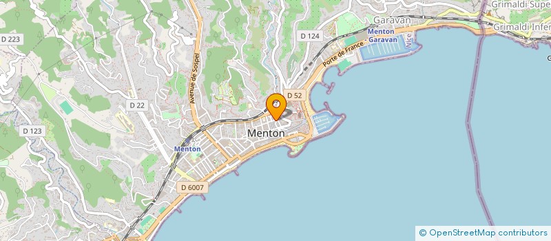 localisation de l'entreprise MADAME ISABEL CUNHA FARIA à MENTON