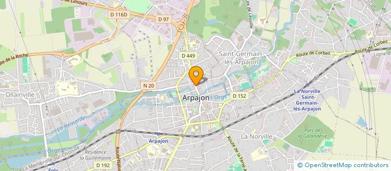 localisation de l'entreprise MADAME ISABEL D'OLIVEIRA  ARPAJON