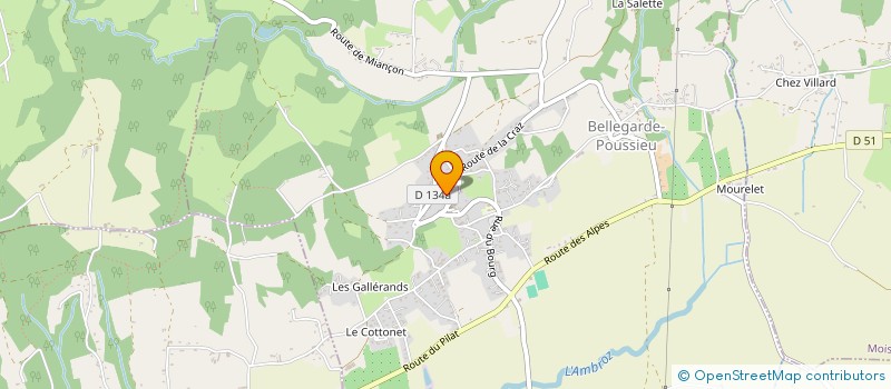 localisation de l'entreprise MADAME ISABEL DE GOUVEIA DA ENCARNACAO à BELLEGARDE-POUSSIEU
