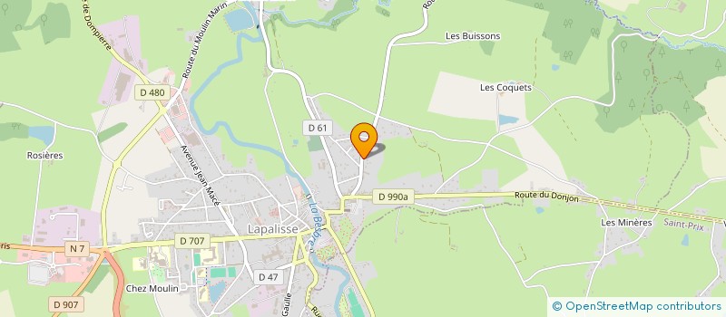 localisation de l'entreprise MADAME ISABEL DE PEDRO BARRIOS à LAPALISSE