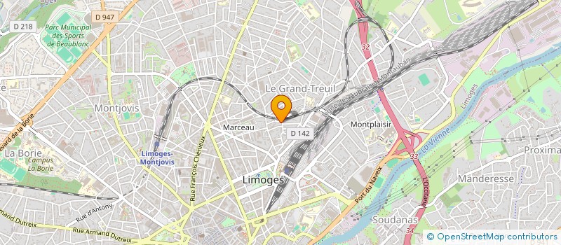 localisation de l'entreprise MADAME ISABEL DOS SANTOS MONTEIRO à LIMOGES
