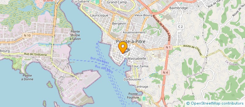 localisation de l'entreprise MADAME ISABEL GALDUROZ ILINCHETA à POINTE A PITRE