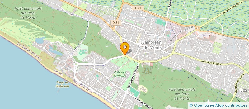 localisation de l'entreprise MADAME ISABEL GONZALES  SAINT-JEAN-DE-MONTS