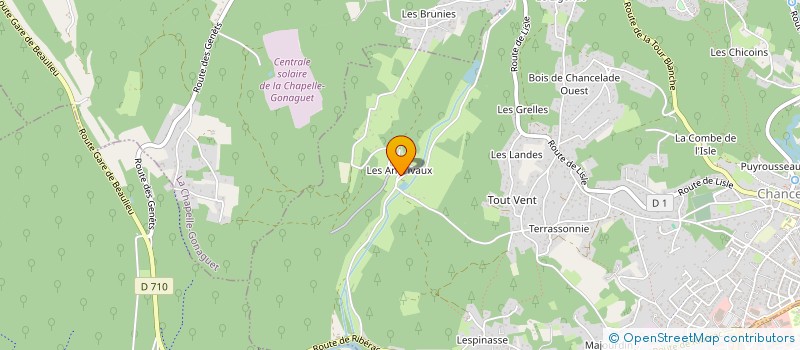 localisation de l'entreprise MADAME ISABEL GONZALEZ  CHANCELADE