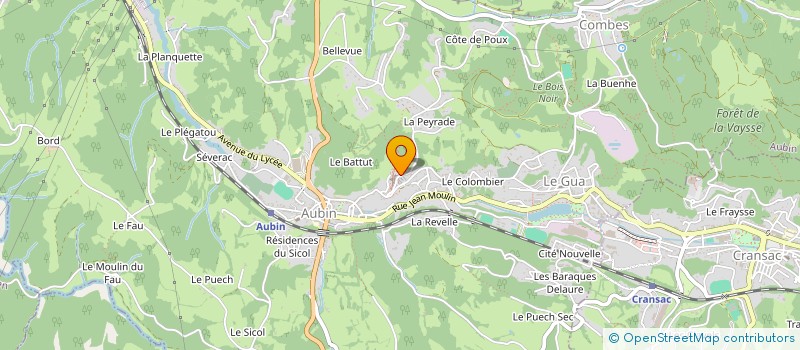 localisation de l'entreprise MADAME ISABEL HOGAN à AUBIN