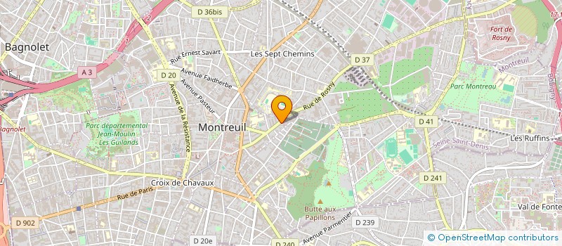 localisation de l'entreprise MADAME ISABEL HUENUL à MONTREUIL