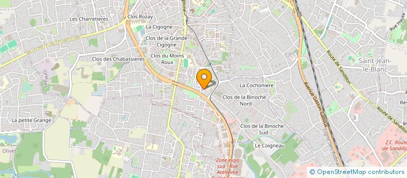 localisation de l'entreprise MADAME ISABEL KUBANZA LUSUEKIKO  ORLEANS