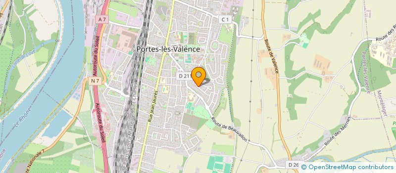 localisation de l'entreprise MADAME ISABEL LADREYT  PORTES-LES-VALENCE