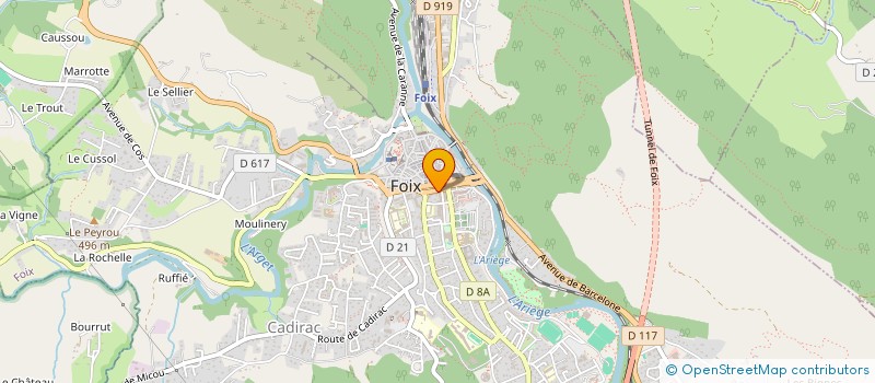 localisation de l'entreprise MADAME ISABEL LAMORA SUBIRA à FOIX