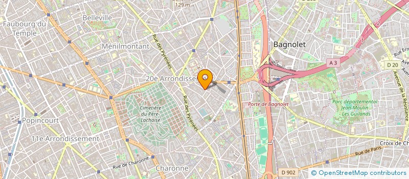 localisation de l'entreprise MADAME ISABEL MORAES  PARIS