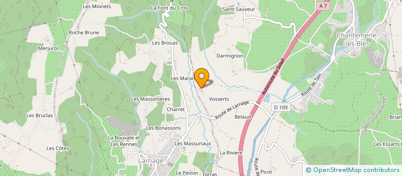 localisation de l'entreprise MADAME ISABEL NUNEZ  CHANTEMERLE-LES-BLES