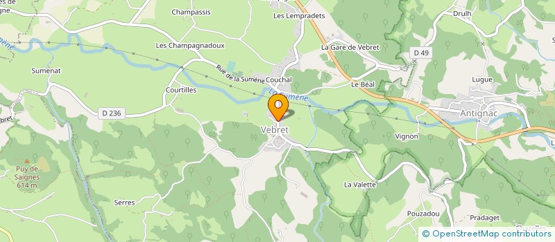 localisation de l'entreprise MADAME ISABEL VALLAT à VEBRET