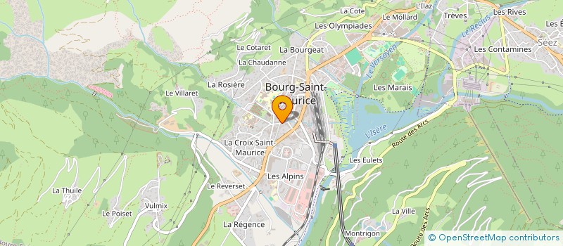 localisation de l'entreprise MADAME ISABEL VIEIRA DIAS  BOURG-SAINT-MAURICE