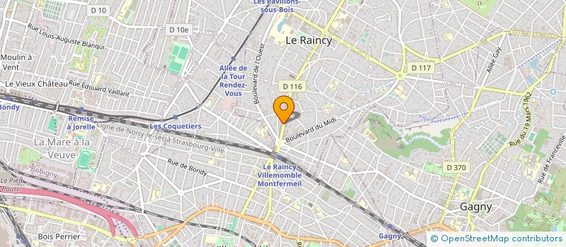 localisation de l'entreprise MADAME ISABELA GOMES DIAS DOS SANTOS à LE RAINCY