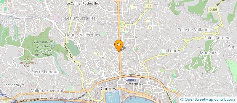 localisation de l'entreprise MADAME ISABELANA MORAIS FERRO à CANNES