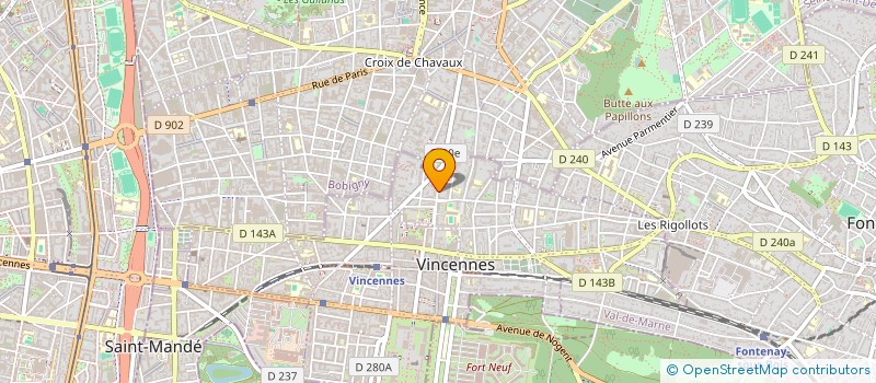 localisation de l'entreprise MADAME ISABELLA CRUCIANI à VINCENNES