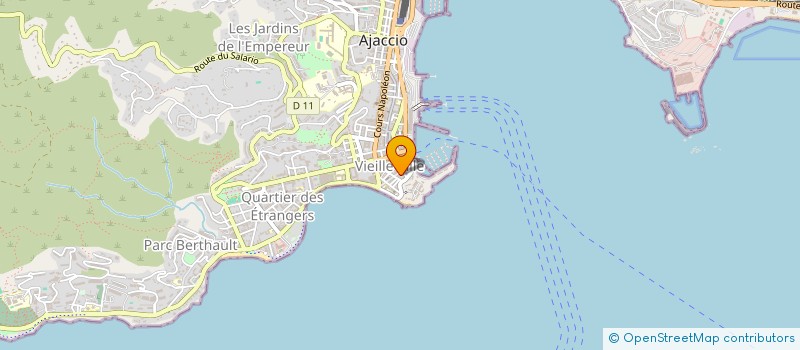 localisation de l'entreprise MADAME ISABELLE ACQUAVIVA à AJACCIO