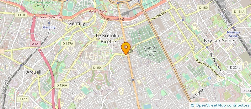 localisation de l'entreprise MADAME ISABELLE ADAM à LE KREMLIN-BICETRE