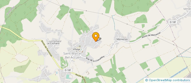 localisation de l'entreprise MADAME ISABELLE ADAM  SAINT-MARCEL-BEL-ACCUEIL