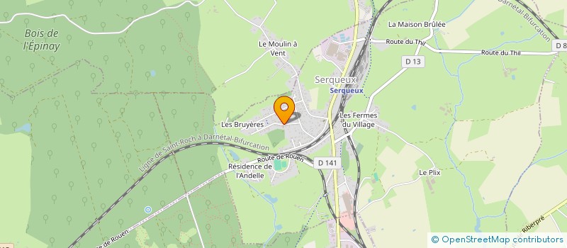 localisation de l'entreprise MADAME ISABELLE AGIER à SERQUEUX