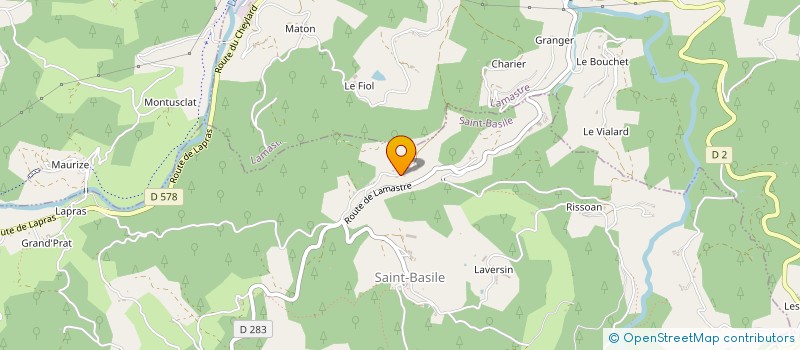 localisation de l'entreprise MADAME ISABELLE AHRWEILLER à SAINT-BASILE