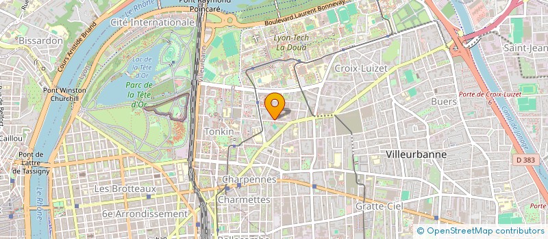 localisation de l'entreprise MADAME ISABELLE ALBERT  VILLEURBANNE