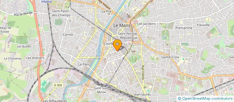 localisation de l'entreprise MADAME ISABELLE ALEGRE  LE MANS