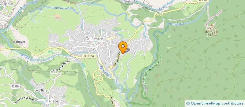 localisation de l'entreprise MADAME ISABELLE ALEXIS  GUILLESTRE