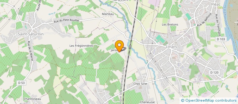 localisation de l'entreprise MADAME ISABELLE ALLARD à LINARS