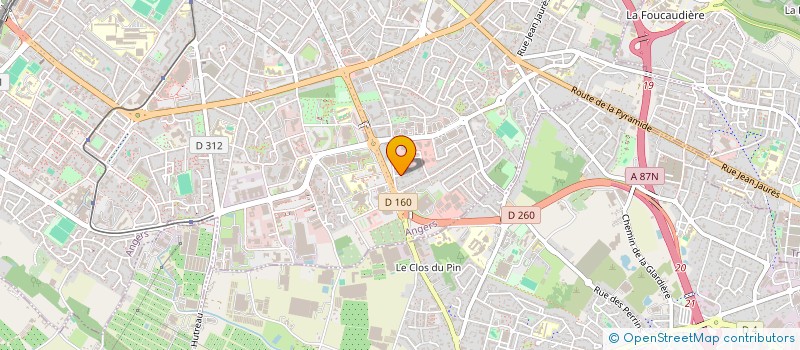 localisation de l'entreprise MADAME ISABELLE ALLO à ANGERS