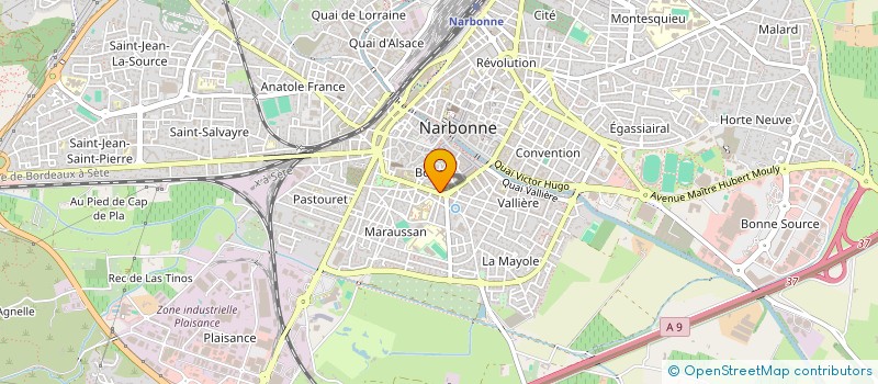 localisation de l'entreprise MADAME ISABELLE ALOIA  NARBONNE